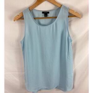 Halogen light blue chiffon flow tank size xs